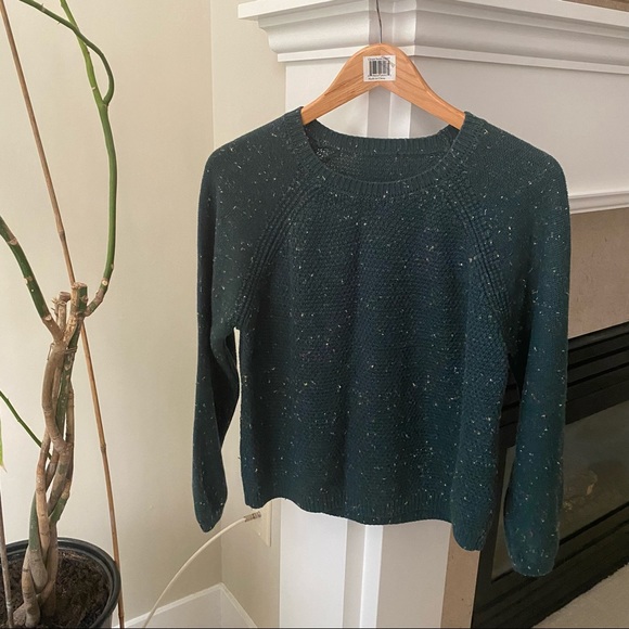 LC WAIKIKI Green Speckled Scoopneck Sweater - Picture 2 of 9